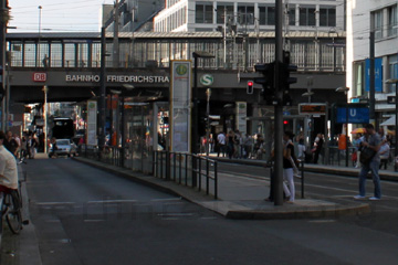 Bahnhof in der Friedrichstrasse in Berlin.