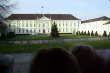 Schloss Bellevue in Berlin und Sitz des Deutschen Bundespräsidenten.