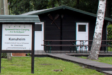 Gruppenunterkunft für je 2 Personen am Kanuheim das Spreewald Camping.